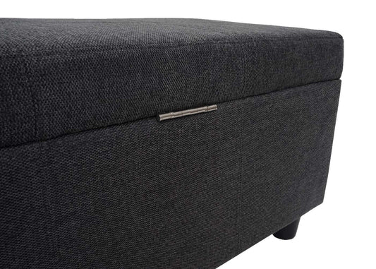 Cosmo Casa - Opbergkist Kriens XXL - Stof - Donkergrijs