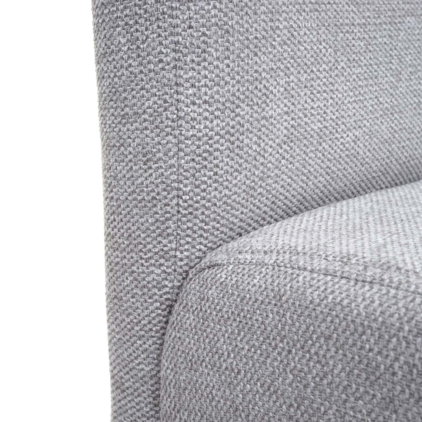 Cosmo Casa - Set van 2 Barkrukken - Houten Barkrukken - Stof - Lichtgrijs