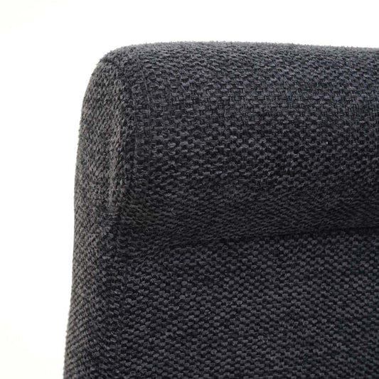 Cosmo Casa - Set van 2 Barkrukken - Houten Barkrukken - Stof - Donkergrijs