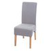 Cosmo Casa - Eetkamerstoel - Keukenstoel Latina - Stof - Lichtgrijs - Lichte Poten