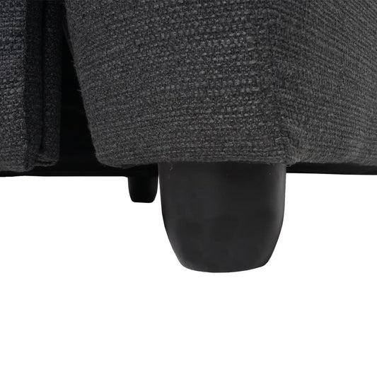 Cosmo Casa - TV-fauteuil Lincoln - Relax- en ligfauteuil - Stof textiel - Donkergrijs