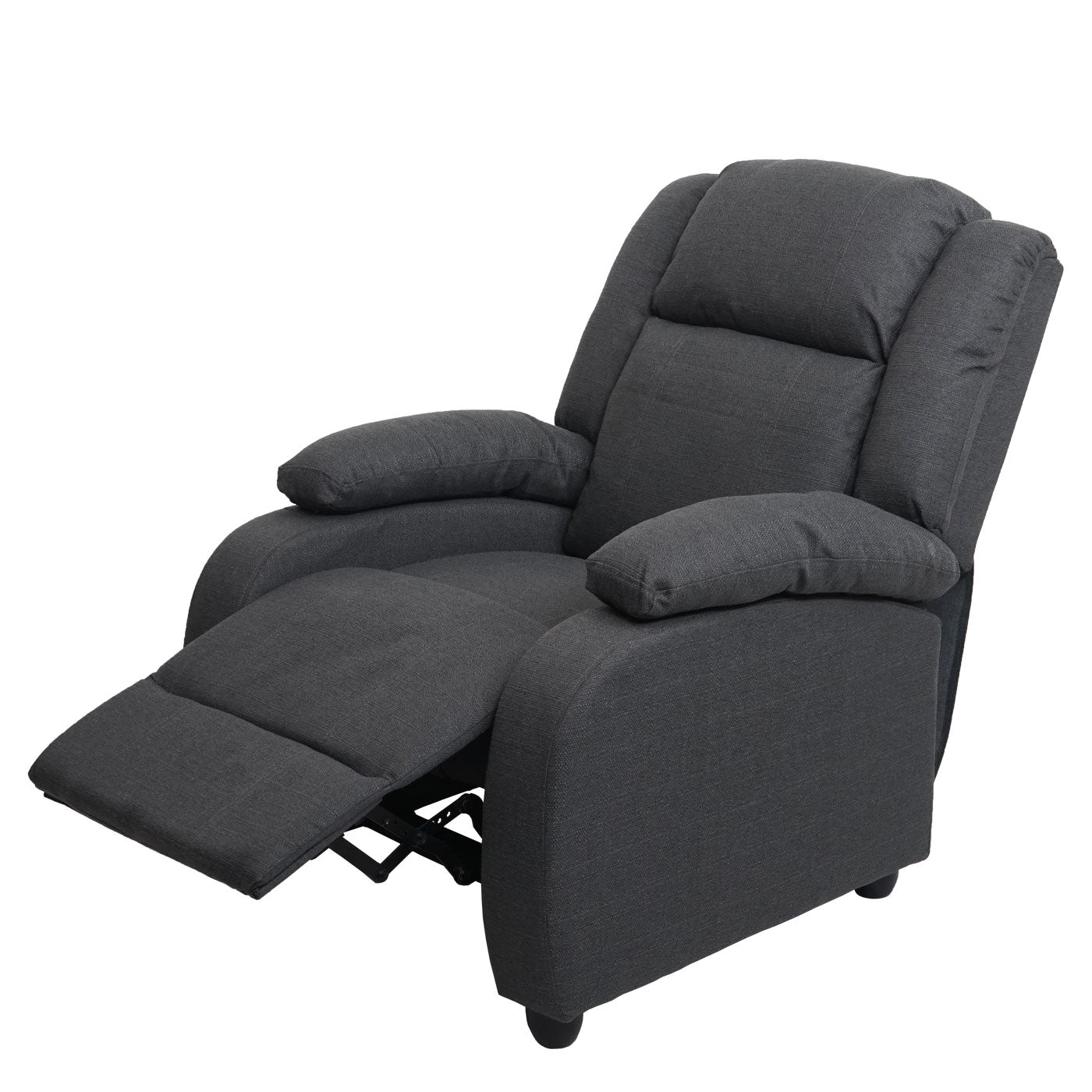 Cosmo Casa - TV-fauteuil Lincoln - Relax- en ligfauteuil - Stof textiel - Donkergrijs
