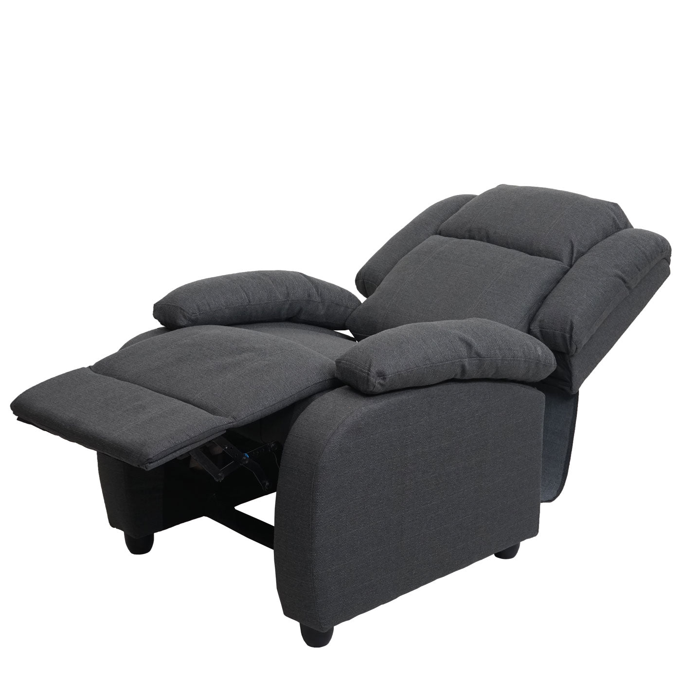 Cosmo Casa - TV-fauteuil Lincoln - Relax- en ligfauteuil - Stof textiel - Donkergrijs