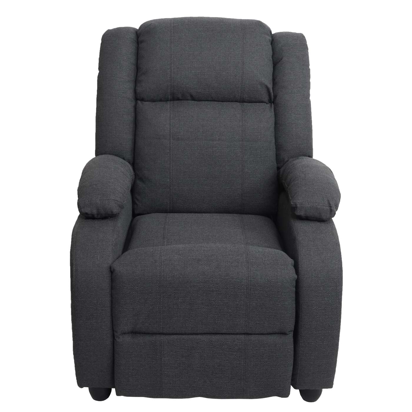 Cosmo Casa - TV-fauteuil Lincoln - Relax- en ligfauteuil - Stof textiel - Donkergrijs