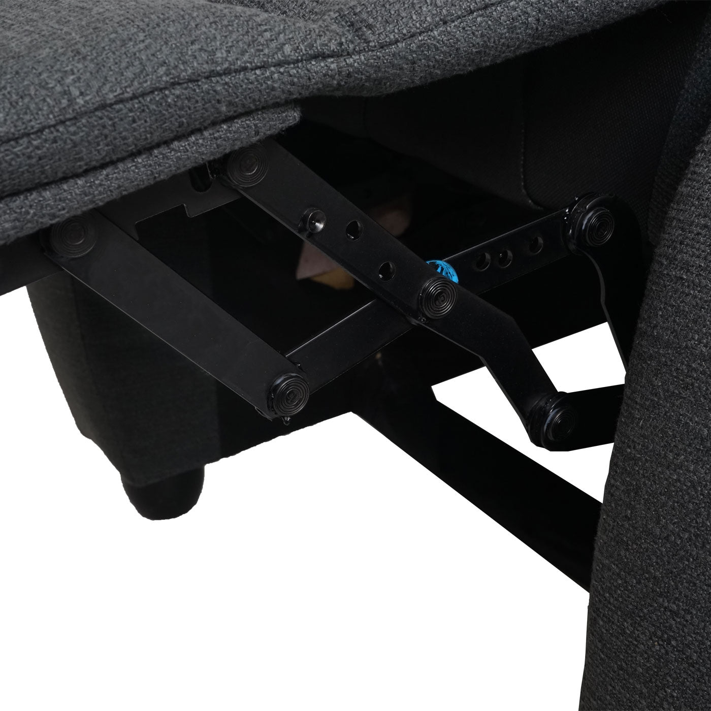 Cosmo Casa - TV-fauteuil Lincoln - Relax- en ligfauteuil - Stof textiel - Donkergrijs