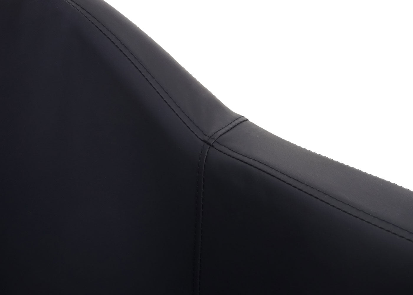 Cosmo Casa - Lounge Stoel - Cocktailfauteuil Relaxstoel - Imitatieleer - Zwart