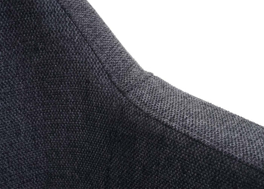 Cosmo Casa - Lounge Stoel - Cocktailfauteuil Relaxstoel - Textiel - Donkergrijs