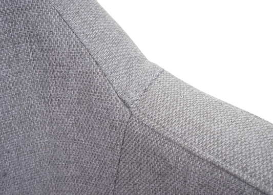 Cosmo Casa - Lounge Stoel - Cocktailfauteuil Relaxstoel - Textiel - Lichtgrijs