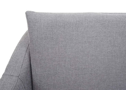 Cosmo Casa - Lounge Stoel - Cocktailfauteuil Relaxstoel - Textiel - Lichtgrijs