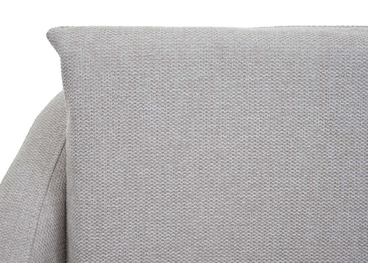 Cosmo Casa - Lounge Stoel - Cocktailfauteuil Relaxstoel - Textiel - Crèmebeige