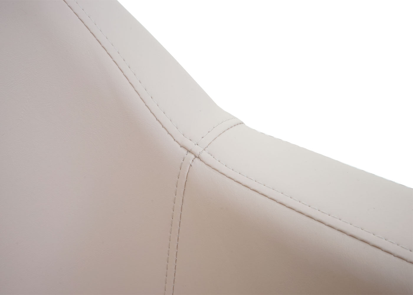 Cosmo Casa - Lounge Stoel - Draaibare Relaxstoel - Kunstleer - Crèmebeige