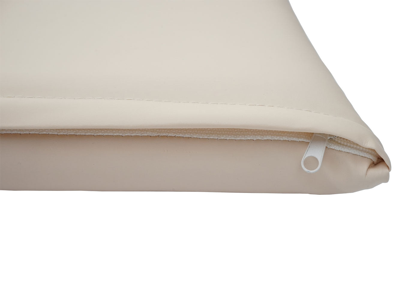 Cosmo Casa - Eetkamerstoel - Keukenstoel Fauteuil - Imitatieleer - Crèmebeige