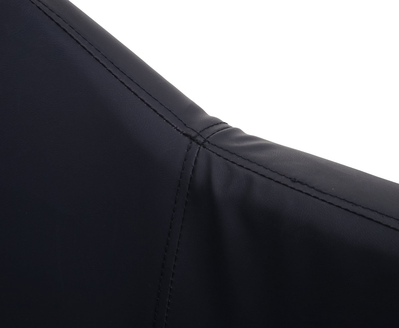 Cosmo Casa - Eetkamerstoel - Keukenstoel Fauteuil - Imitatieleer - Zwart