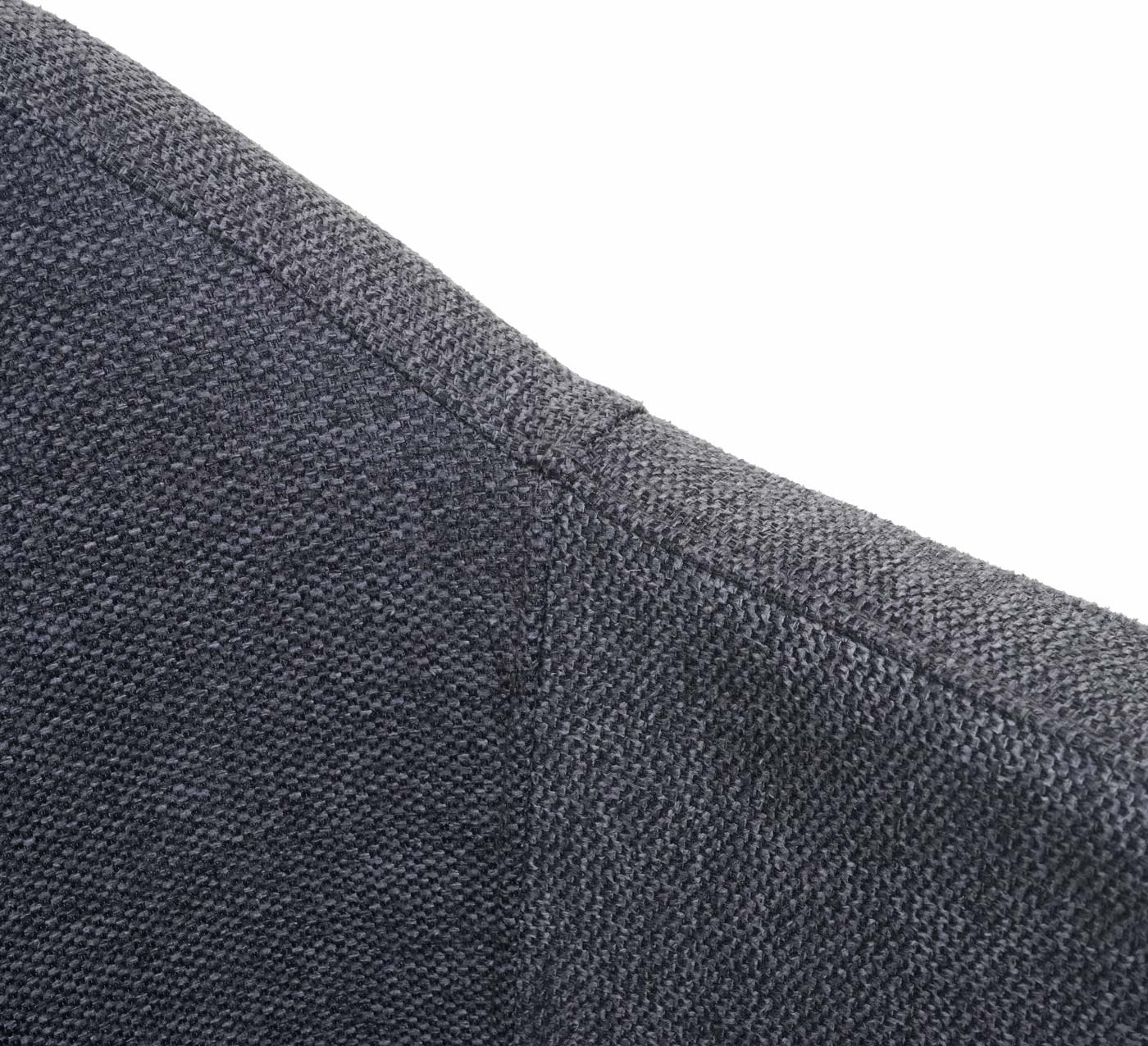 Cosmo Casa - Eetkamerstoel - Keukenstoel Fauteuil - Stoftextiel - Donkergrijs