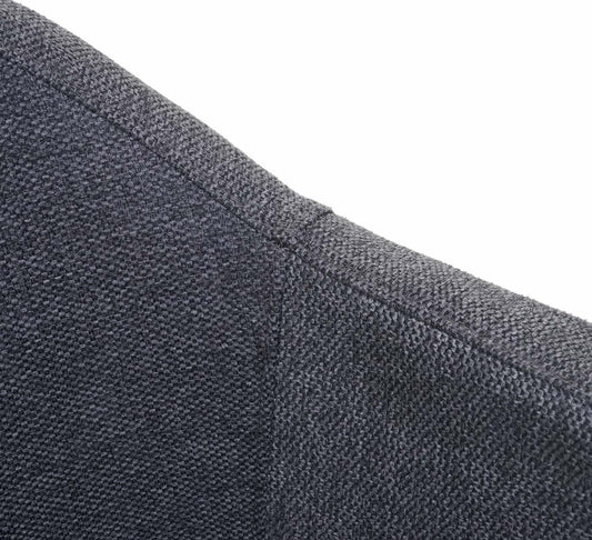 Cosmo Casa - Eetkamerstoel - Keukenstoel Fauteuil - Stoftextiel - Donkergrijs