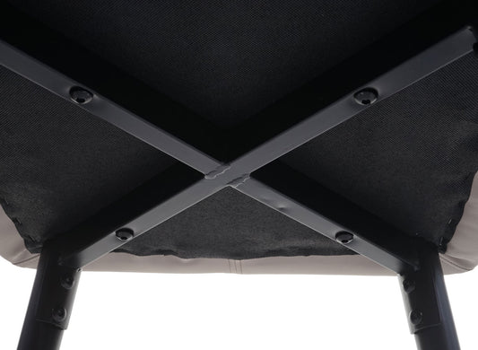 Cosmo Casa - Barkruk - Barstoel met Voetensteun - Imitatieleer - Taupebeige