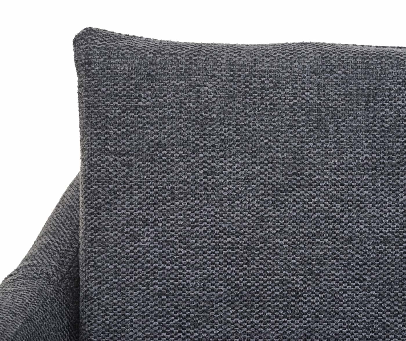 Cosmo Casa - Barkruk - Barstoel met Voetensteun - Textiel - Donkergrijs