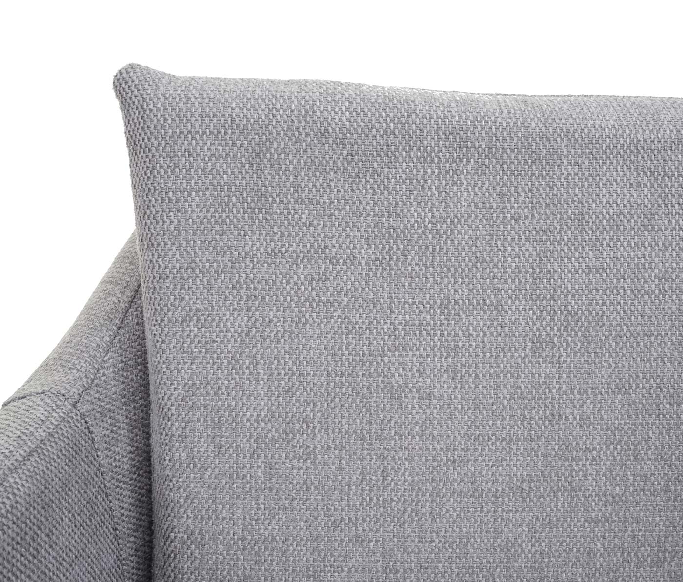 Cosmo Casa - Barkruk - Barstoel met Voetensteun - Textiel - Lichtgrijs