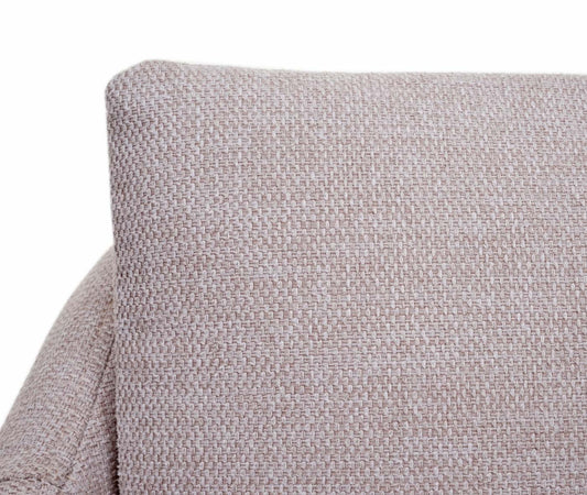 Cosmo Casa - Barkruk - Barstoel met Voetensteun - Textiel - Crèmebeige