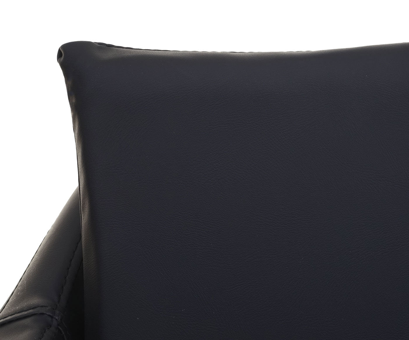 Cosmo Casa - Set van Barkrukken - Barstoelen met Voetensteun - Imitatieleer - Zwart