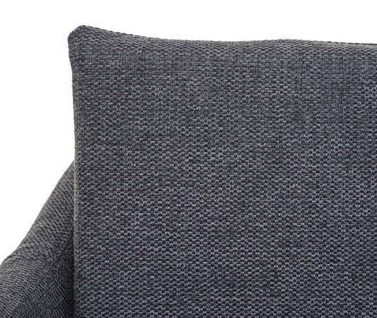 Cosmo Casa - Set van Barkrukken - Barstoelen met Voetensteun - Textiel - Donkergrijs