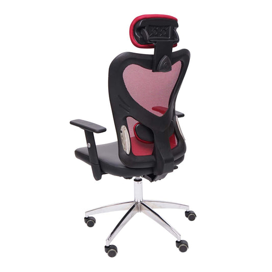 Cosmo Casa - Bureaustoel - Directiestoel professioneel - Kunstleer - Rood