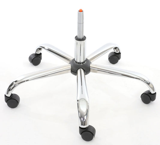 Cosmo Casa - Bureaustoel - Directiestoel met wieltjes - Kunstleer - Crèmebeige