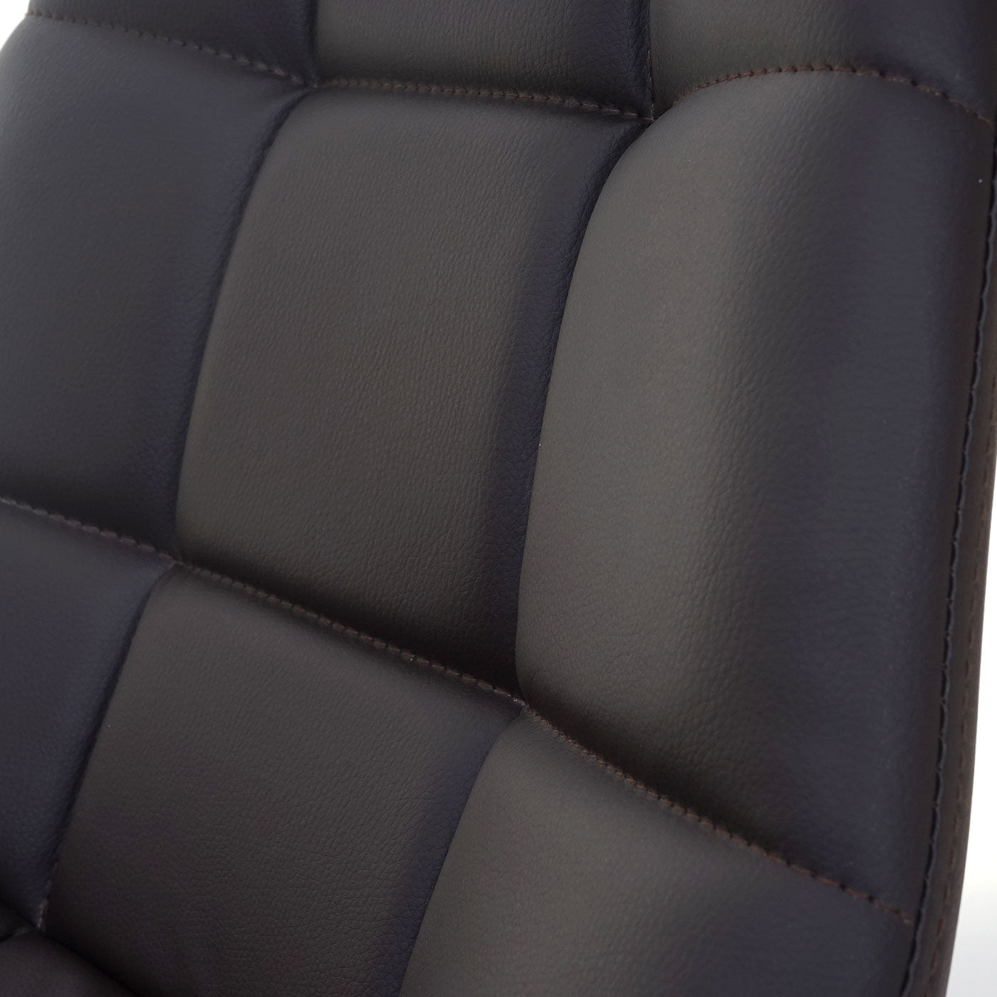 Cosmo Casa - Eetkamerstoel - Retro draaistoel - Imitatieleer - Bruin