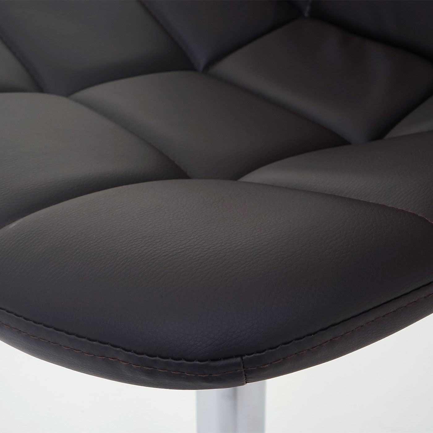 Cosmo Casa - Eetkamerstoel - Retro draaistoel - Imitatieleer - Bruin