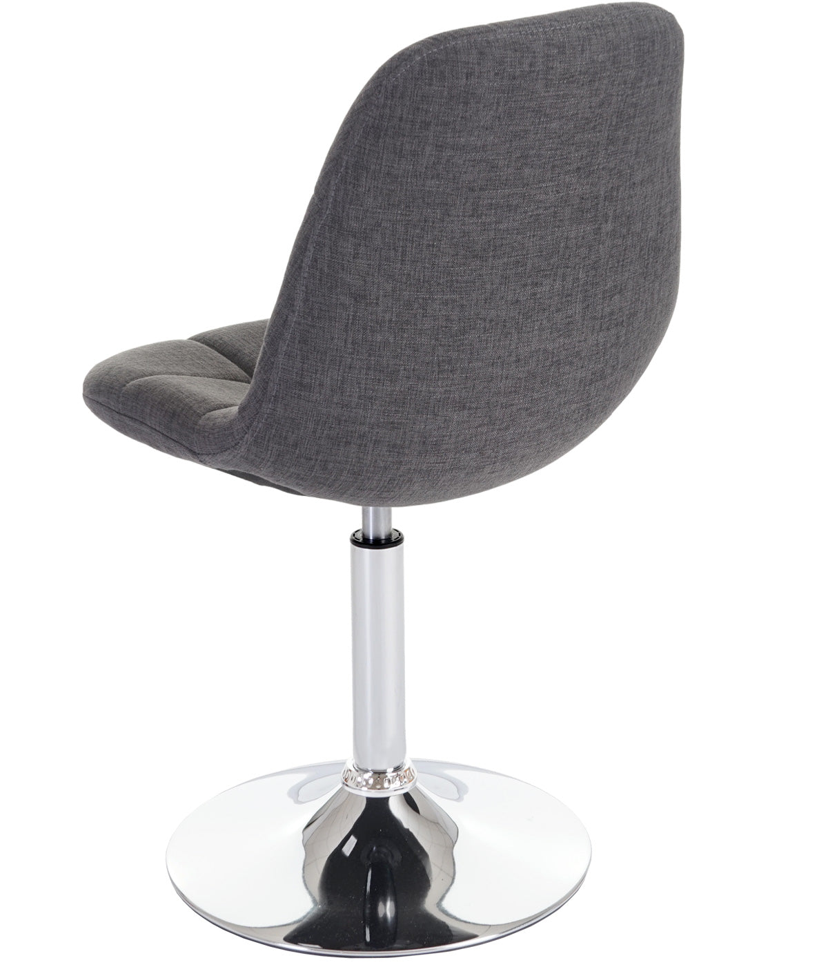 Cosmo Casa - Eetkamerstoel - Retro draaistoel - Stof/textiel - Lichtgrijs