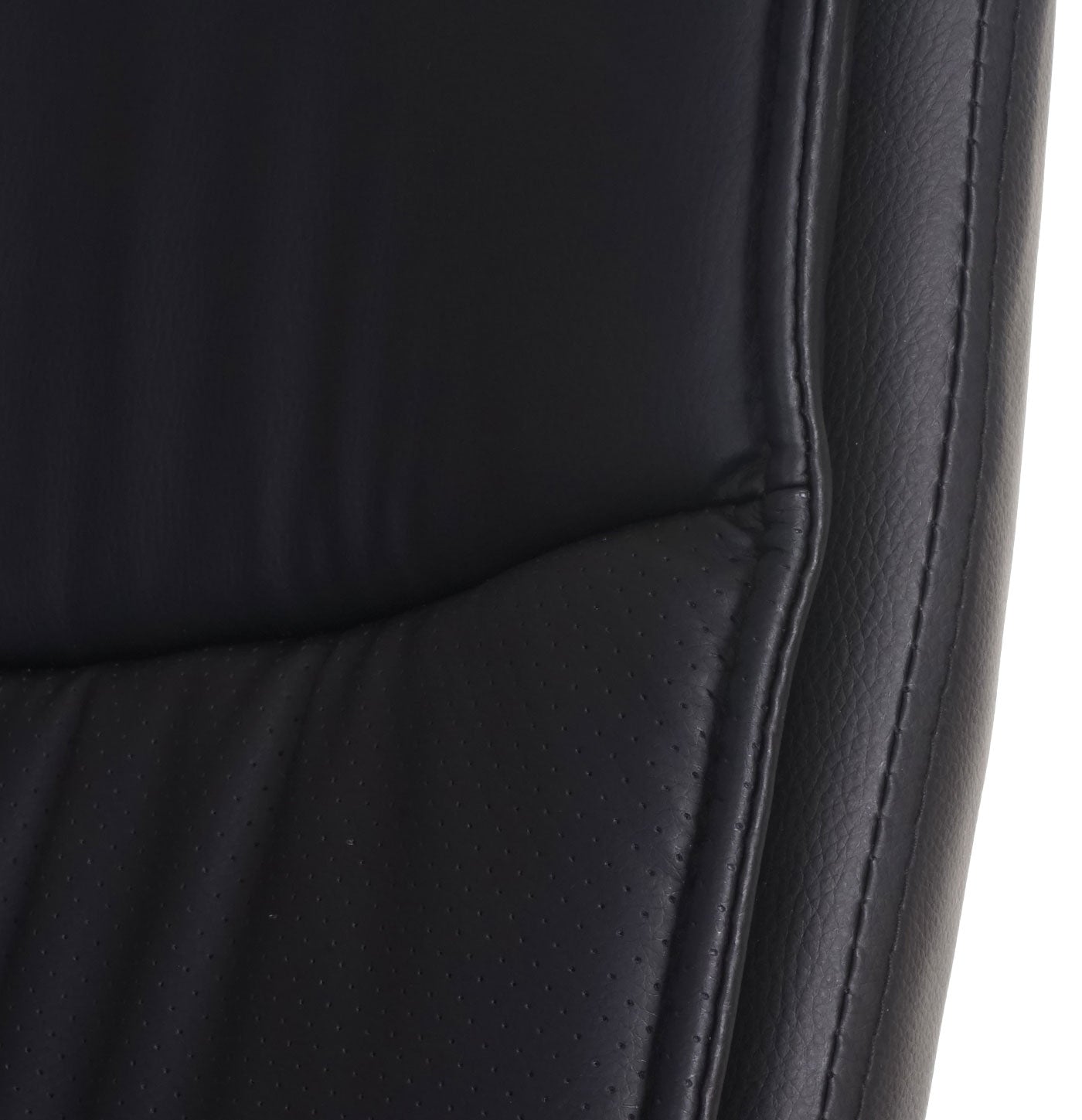 Cosmo Casa - Conferentiestoel - Bezoekersstoel Cantilever - Kunstleer - Zwart