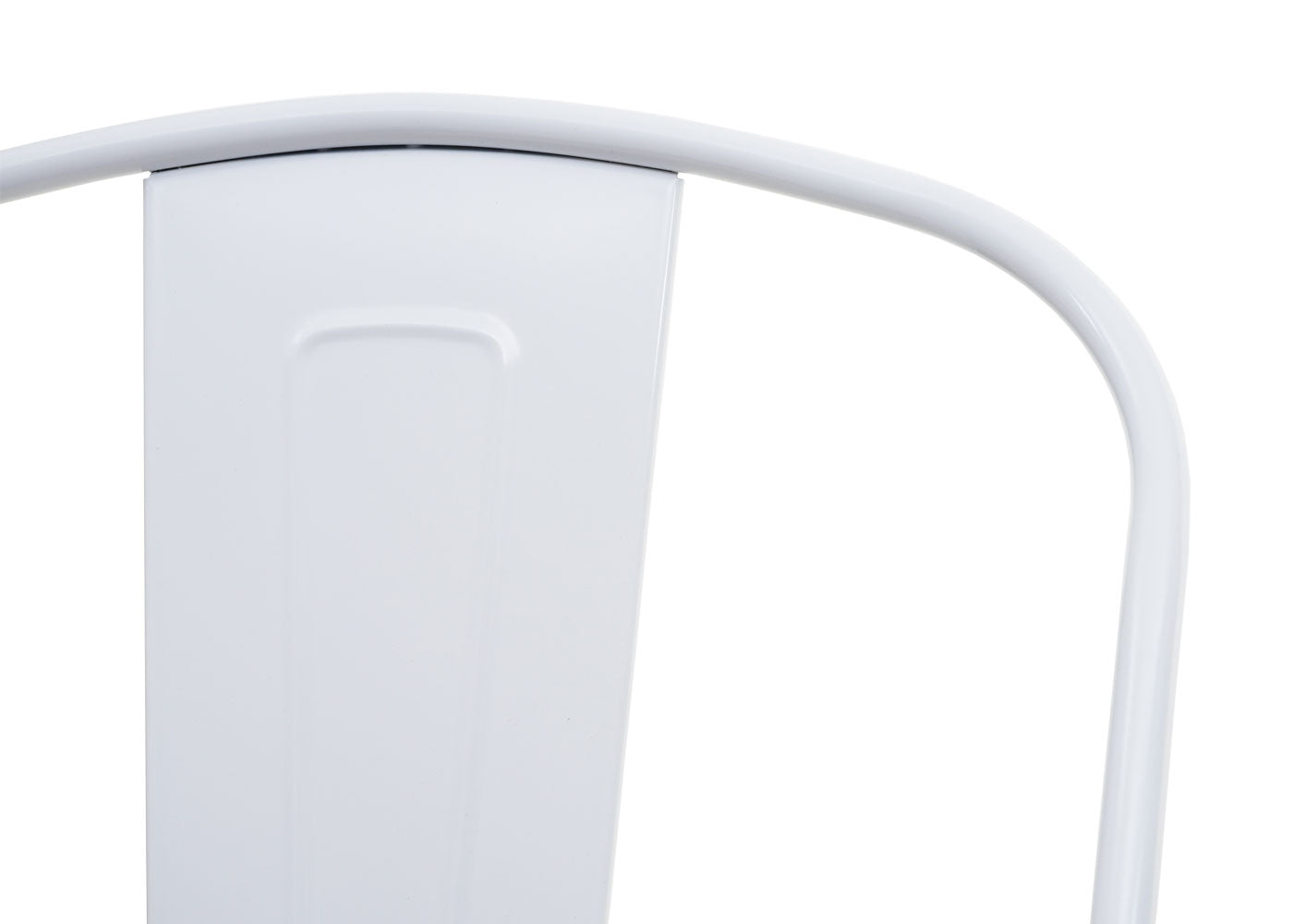 Cosmo Casa - Barkruk - Houten zitting - Metaal & Hout - Wit