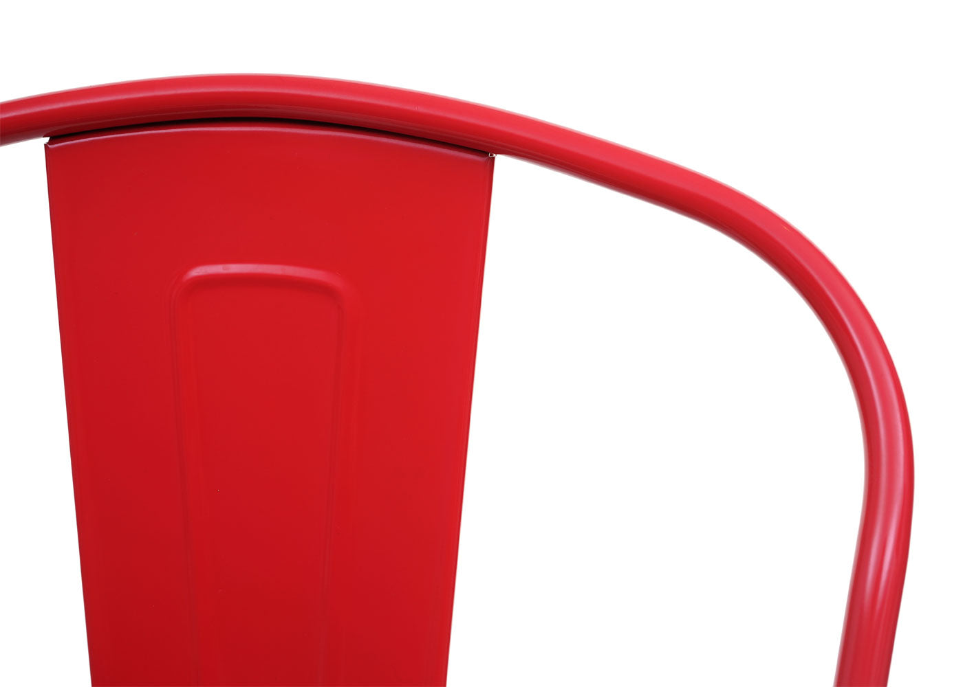 Cosmo Casa - Barkruk - Houten zitting - Metaal & Hout - Rood