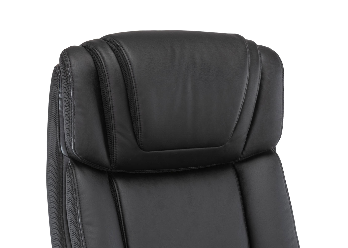 Cosmo Casa - Bureaustoel XXL - Belastbaar tot 220 kg - Kunstleer - Zwart