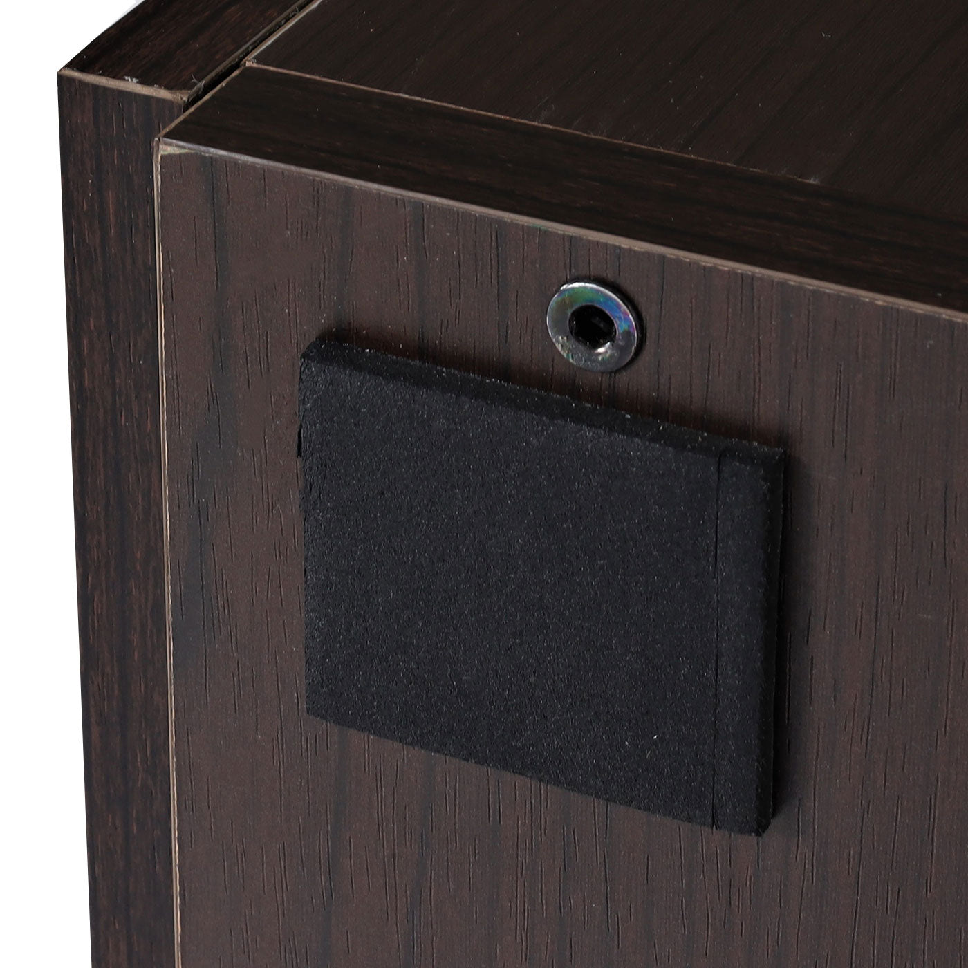 Cosmo Casa - Boekenkast - Roomdivider met deurvak - Hout - Donkerbruin - 183×80 cm