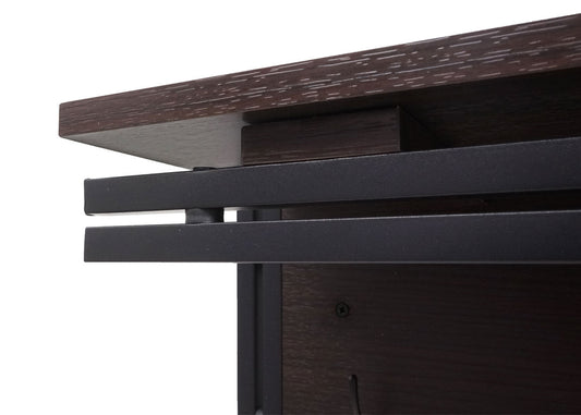 Cosmo Casa - Wandkapstok - Met 4 haken - Hout - Donkerbruin - 75x24x24cm