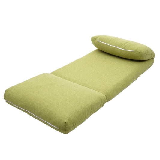 Cosmo Casa - Slaapfauteuil - Opklapbaar design - Stof/textiel - Groen