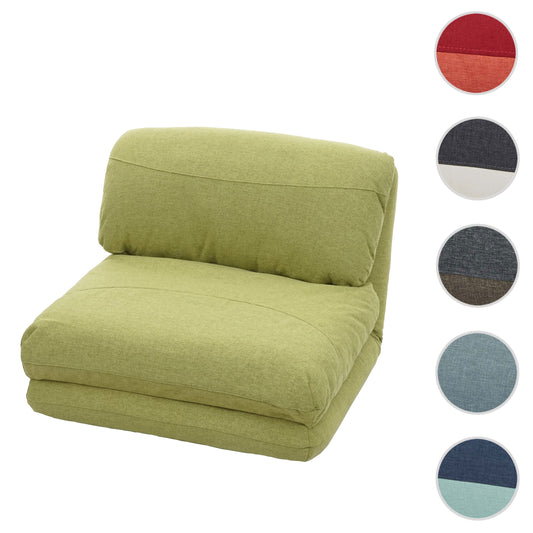 Cosmo Casa - Slaapfauteuil - Opklapbaar design - Stof/textiel - Groen