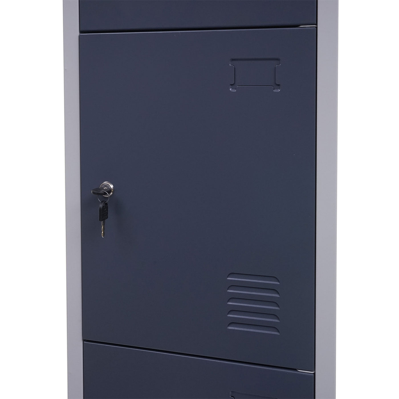 Cosmo Casa - Lockerkast - Voor waardevolle spullen - Metaal - Antracietgrijs - 180x38x45cm