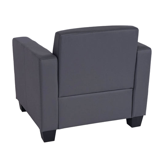 Cosmo Casa - Fauteuil - Lounge ontwerp - Kunstleer - Donkergrijs