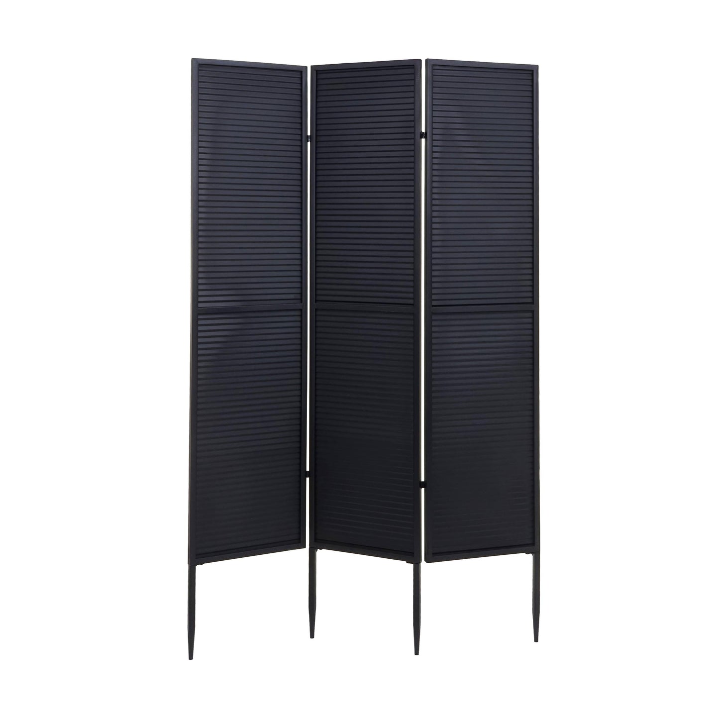 Cosmo Casa - Tuinscherm - Roomdivider - Privacyscherm - Metaal - 200x121cm - Zwart