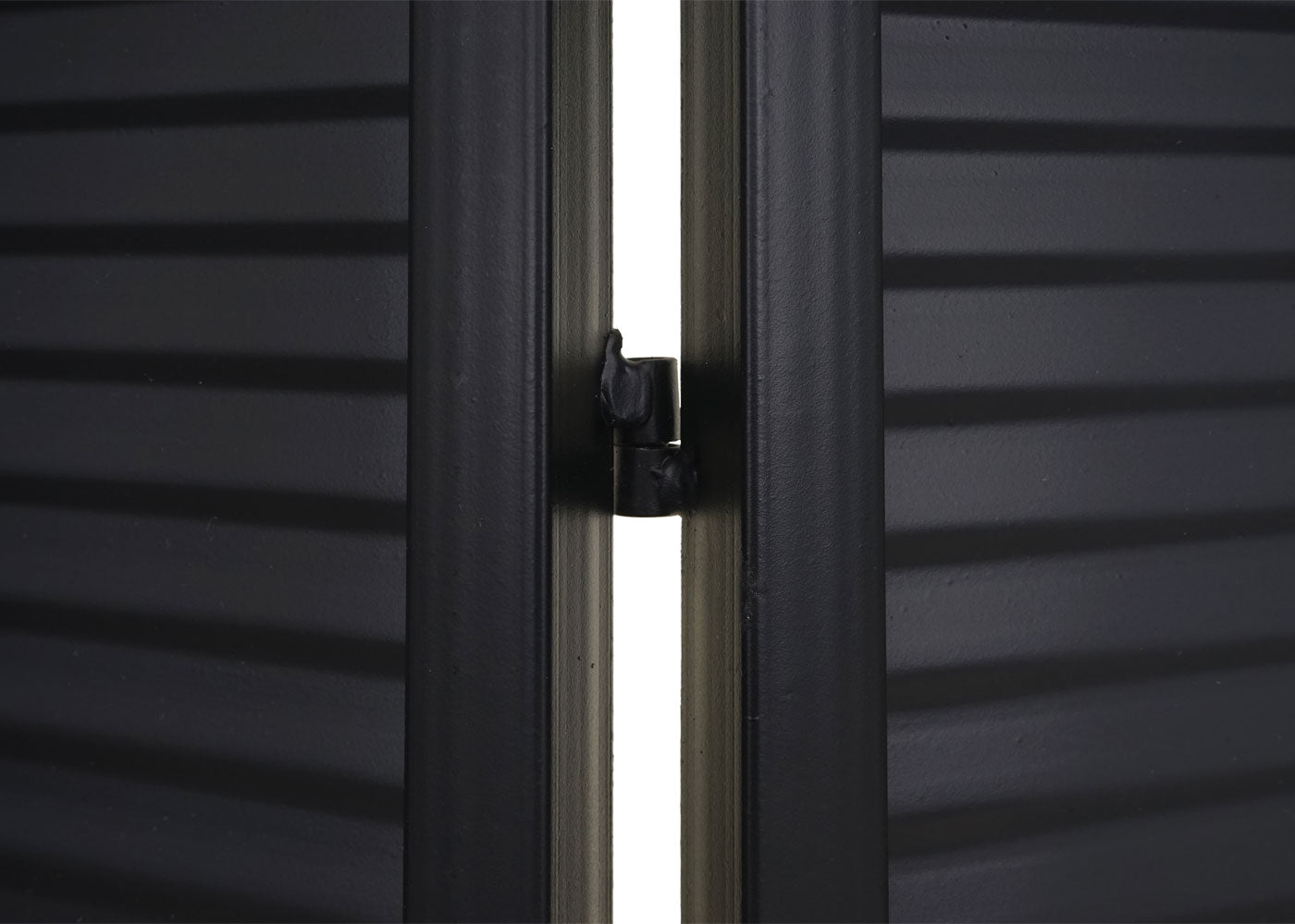 Cosmo Casa - Tuinscherm - Roomdivider - Privacyscherm - Metaal - 200x121cm - Zwart