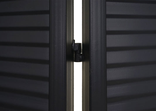 Cosmo Casa - Tuinscherm - Roomdivider - Privacyscherm - Metaal - 200x121cm - Zwart