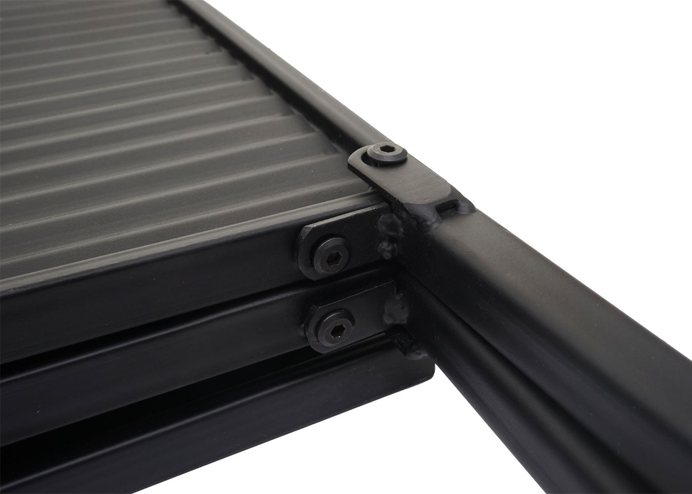 Cosmo Casa - Tuinscherm - Roomdivider - Privacyscherm - Metaal - 200x121cm - Zwart