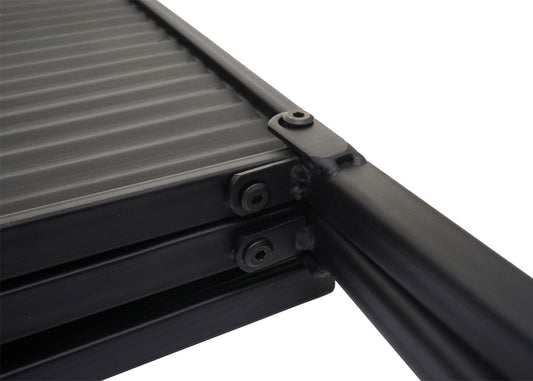 Cosmo Casa - Tuinscherm - Roomdivider - Privacyscherm - Metaal - 200x121cm - Zwart