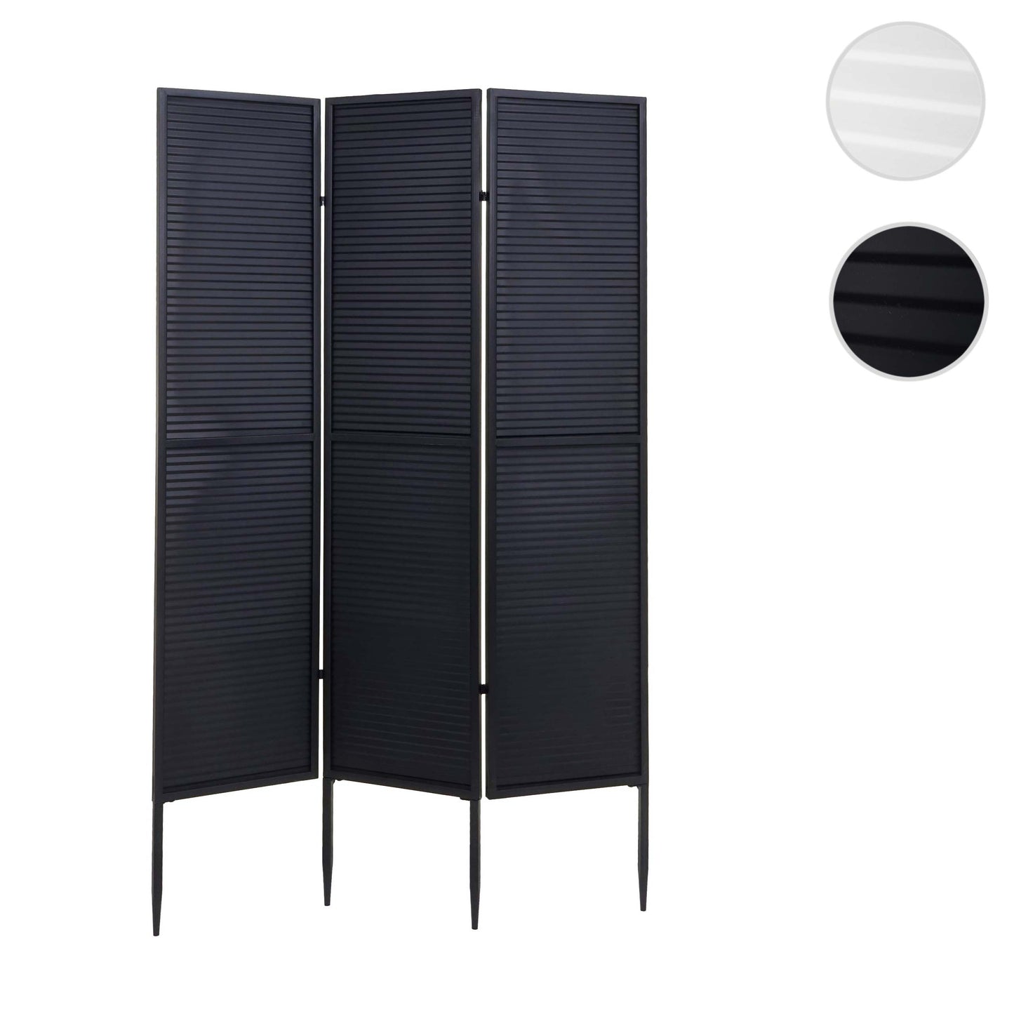 Cosmo Casa - Tuinscherm - Roomdivider - Privacyscherm - Metaal - 200x121cm - Zwart