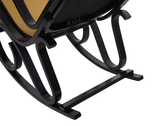 Cosmo Casa - Schommelstoel - TV-Stoel - Massief Hout - Walnootlook - Geel