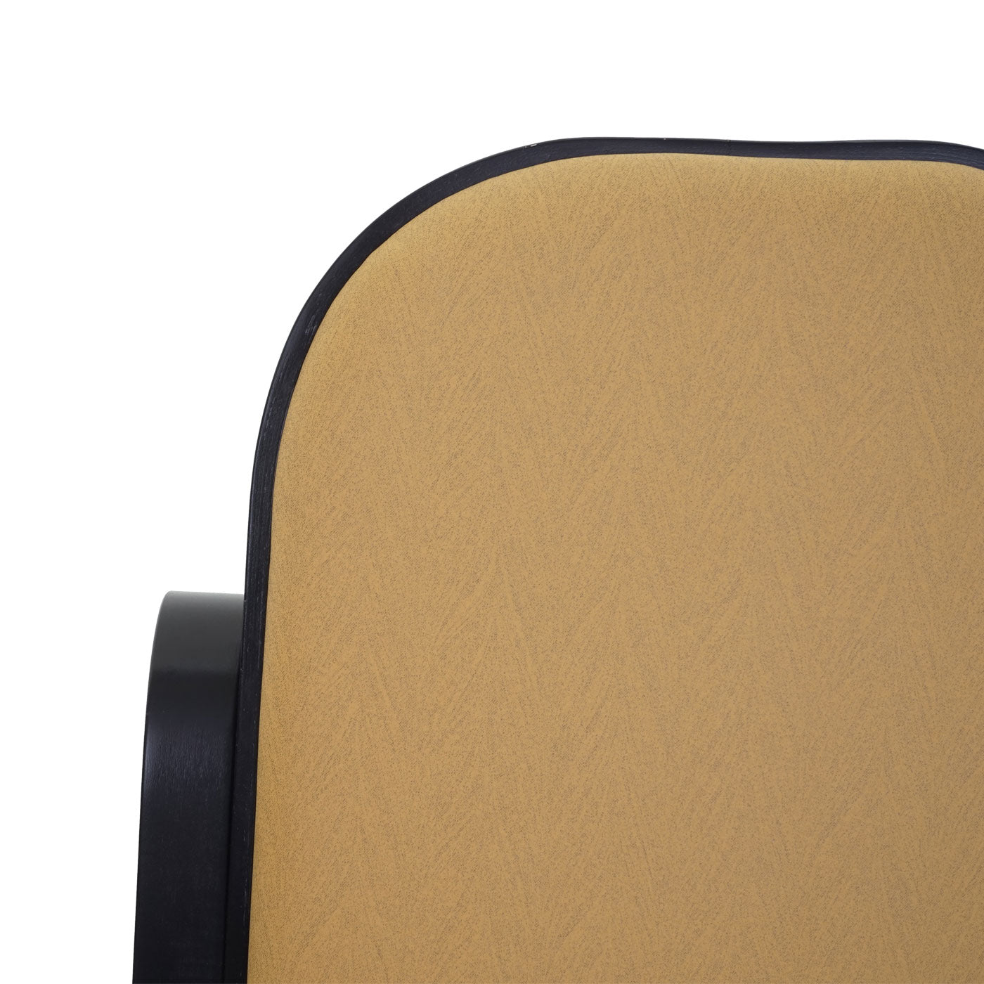 Cosmo Casa - Schommelstoel - TV-Stoel - Massief Hout - Walnootlook - Geel