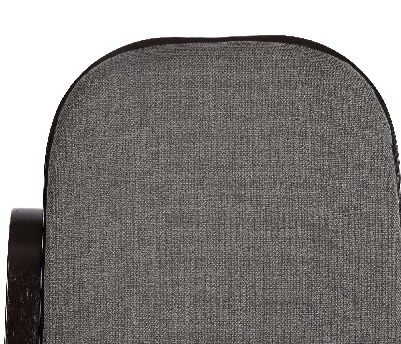 Cosmo Casa - Schommelstoel - TV-Stoel met Armleuningen - Massief Hout - Walnootlook - Antracietgrijs