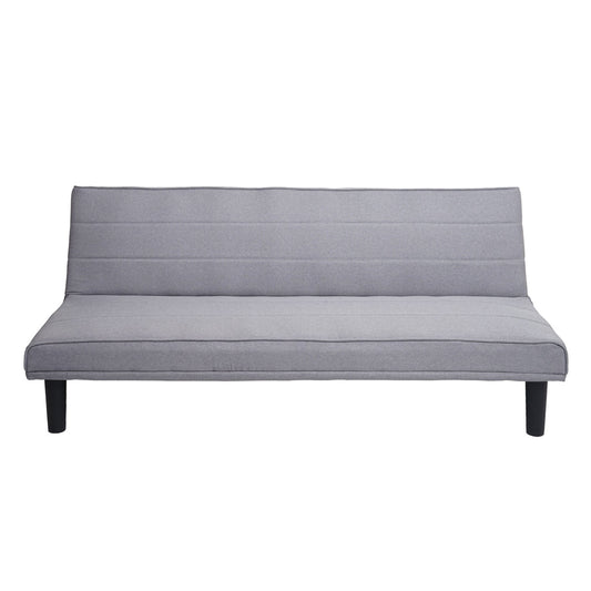 Cosmo Casa - Slaapbank - Slaapfunctie - Textiel - Grijs - 165 cm